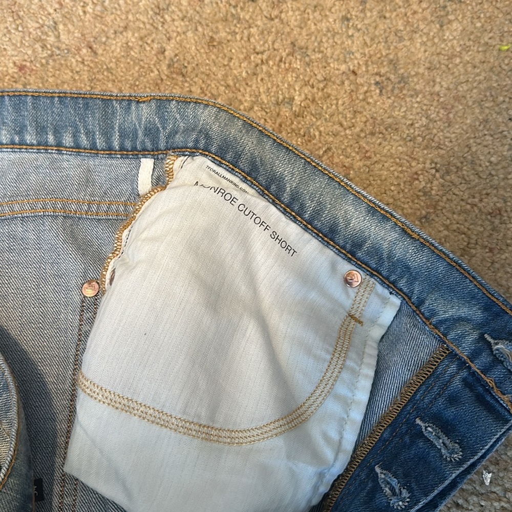7 for all mankind denim shorts - Picture 5 of 6